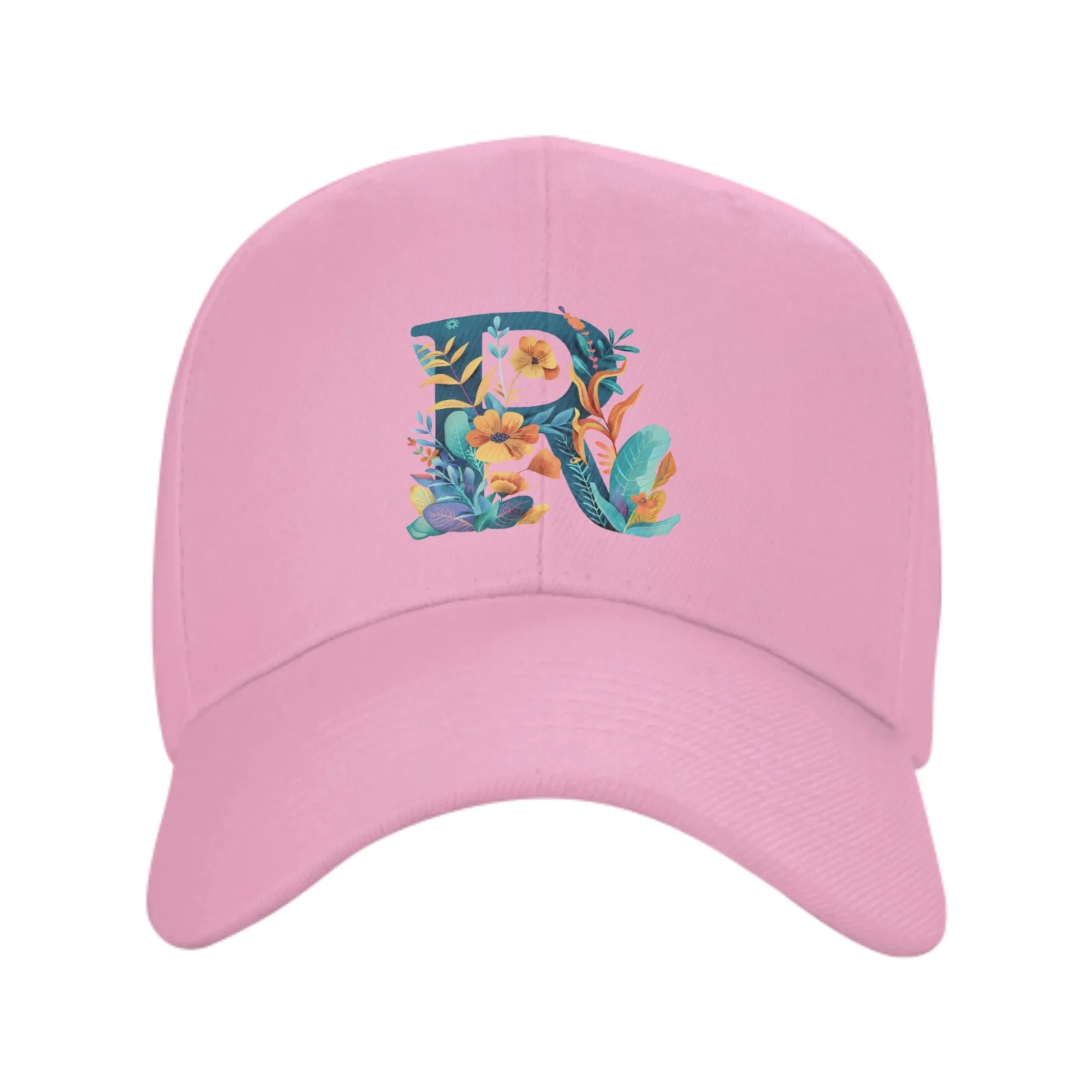 Colorful Flower R Adult Baseball Cap Outdoor Sports Women's Basketball Hat Sunscreen Leisure Caps For Men