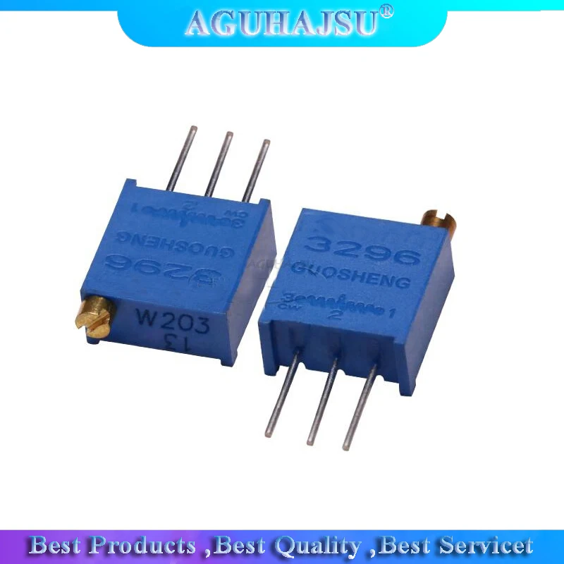 

10pcs 3296W 3296 50 100 200 500 ohm 1K 2K 5K 10K 20K 50K 100K 200K 500K 1M ohm 103 100R 200R 500R Trimpot Trimmer Potentiometer