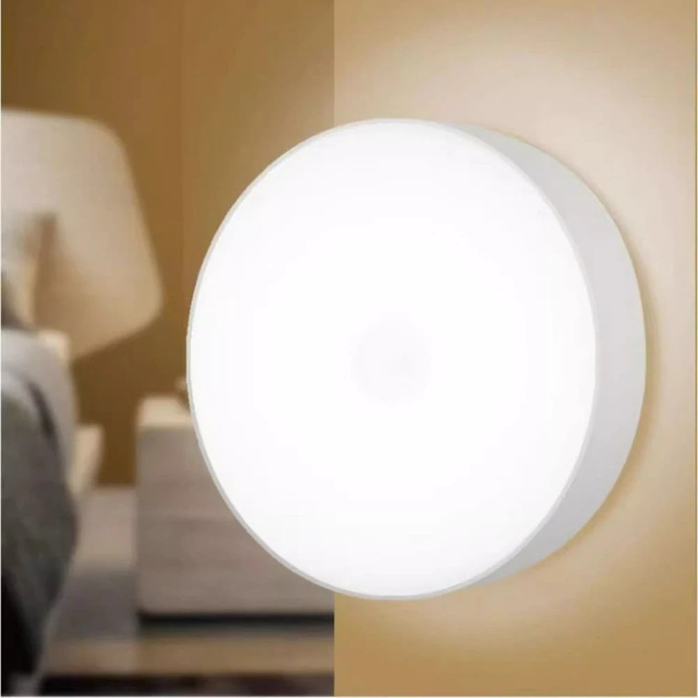 Motion Sensor LED Night Light USB Rechargeable Night Lamp for Kitchen Cabinet Wardrobe Lamp Staircase Wireless Closet Light