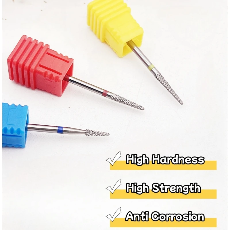 1 قطعة مظلة إهاب كربيد مسمار مثقاب الخشب 3/32 "الدوارة التنغستن الصلب لدغ قاطعة المطحنة ل مانيكير الأظافر اكسسوارات أداة #4