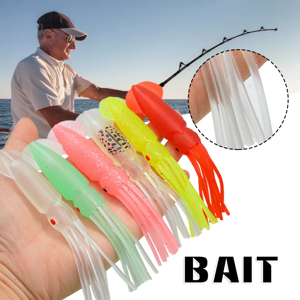 

Simulated Squid Fishing Lures Artificial Realistic Seal Bait Portable Outdoor Fishing Lure Gear For Bream Bighead Tilapia Bass