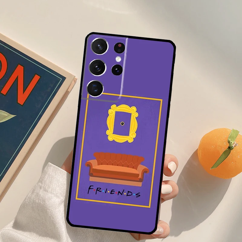 Amici TV Cassa Del Telefono Per Samsung Galaxy S23 Ultra S20 S21 S22 S24 S25 S9 S10 Plus S24 FE Della Copertura Posteriore