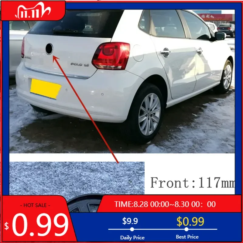 

VW GTI GOLF For VOLKSWAGEN VW 2026 New Emblems 117mm 110mm Replacement Car Front Grill Badge Rear Trunk Lid Emblem Logo Car Styl