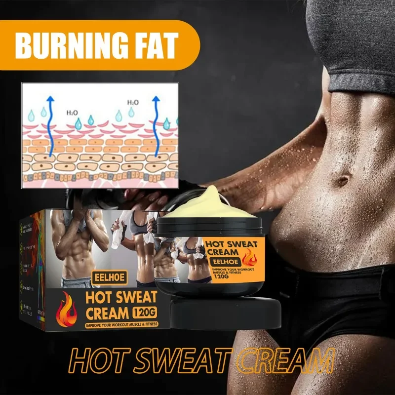 Hot Sweat cream Fast Belly Fat Burner Abdominal Muscle Belly Body Slimming Cream Weight Loss Anti-Cellulite Firming Slim Down