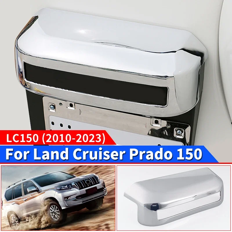 

For Toyota Land Cruiser Prado 150 LC150 j150 2010-2023 Rear License Plate Frame 3D Glossy Custom Front Anti-Rust Car Accessories