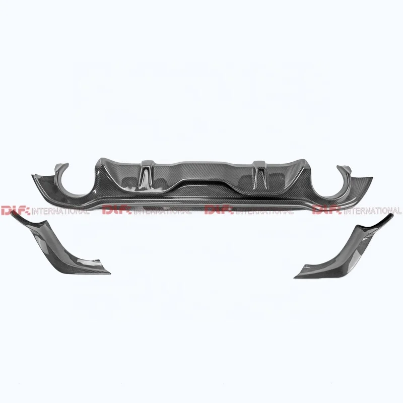 For Infiniti Q60 CV37 17 Onwards EPA V1 Type Carbon Fiber Rear Bumper Diffuser 3Pcs