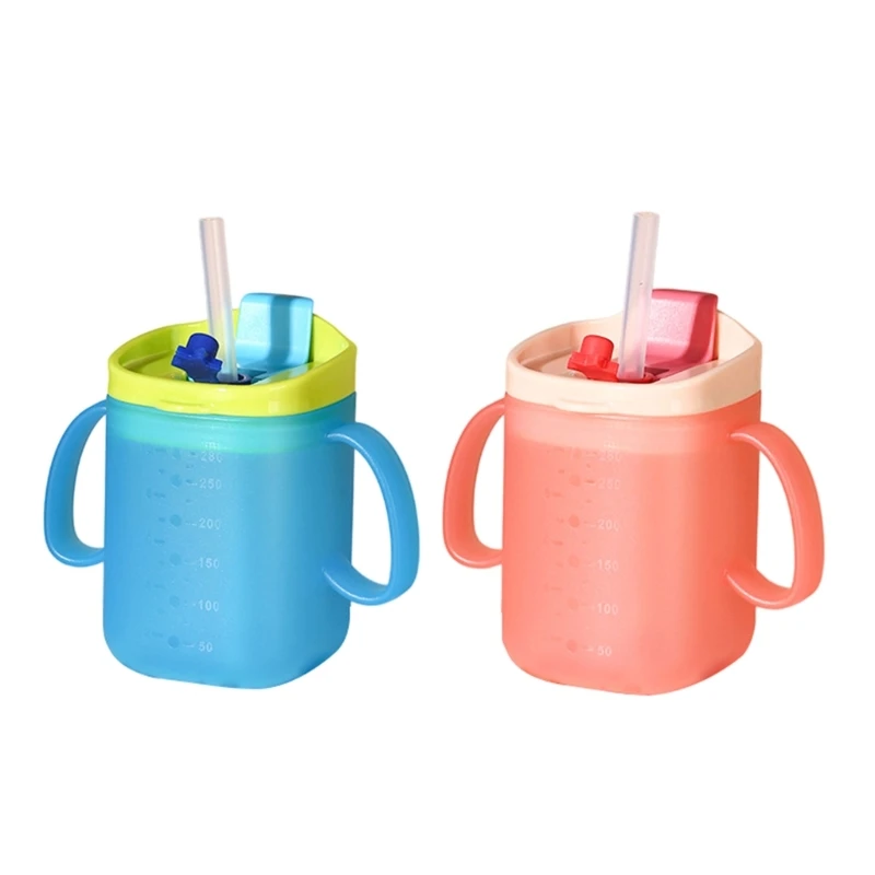 

G2TD Leakproof Kids Milk Cup с соломенной безопасностью не токсичная молочная чашка для молока