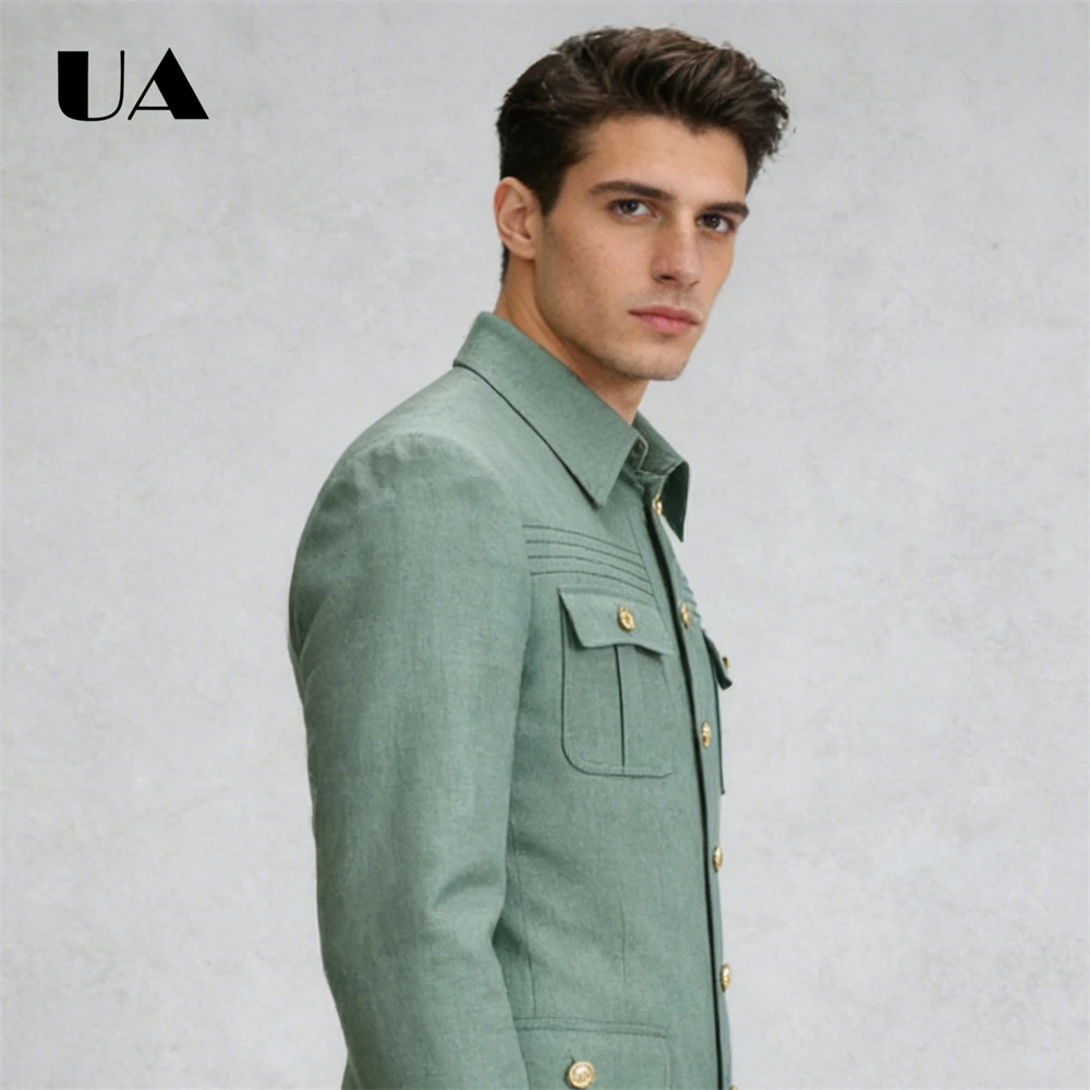 ชุดสูทสองชิ้นสำหรับงานเลี้ยง ไซส์ XXS-4XL ชุดสูทผู้ชายสำหรับงานแต่งงาน ชุดเจ้าบ่าว ชุดเพื่อนเจ้าบ่าว ชุดสูททางการมีกระเป๋า