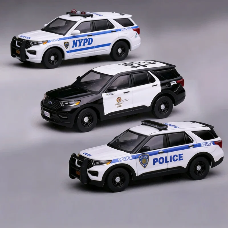 

596 Model 1:64 Explorer Black Casual Coat Paint /NY Alloy Model - In stock