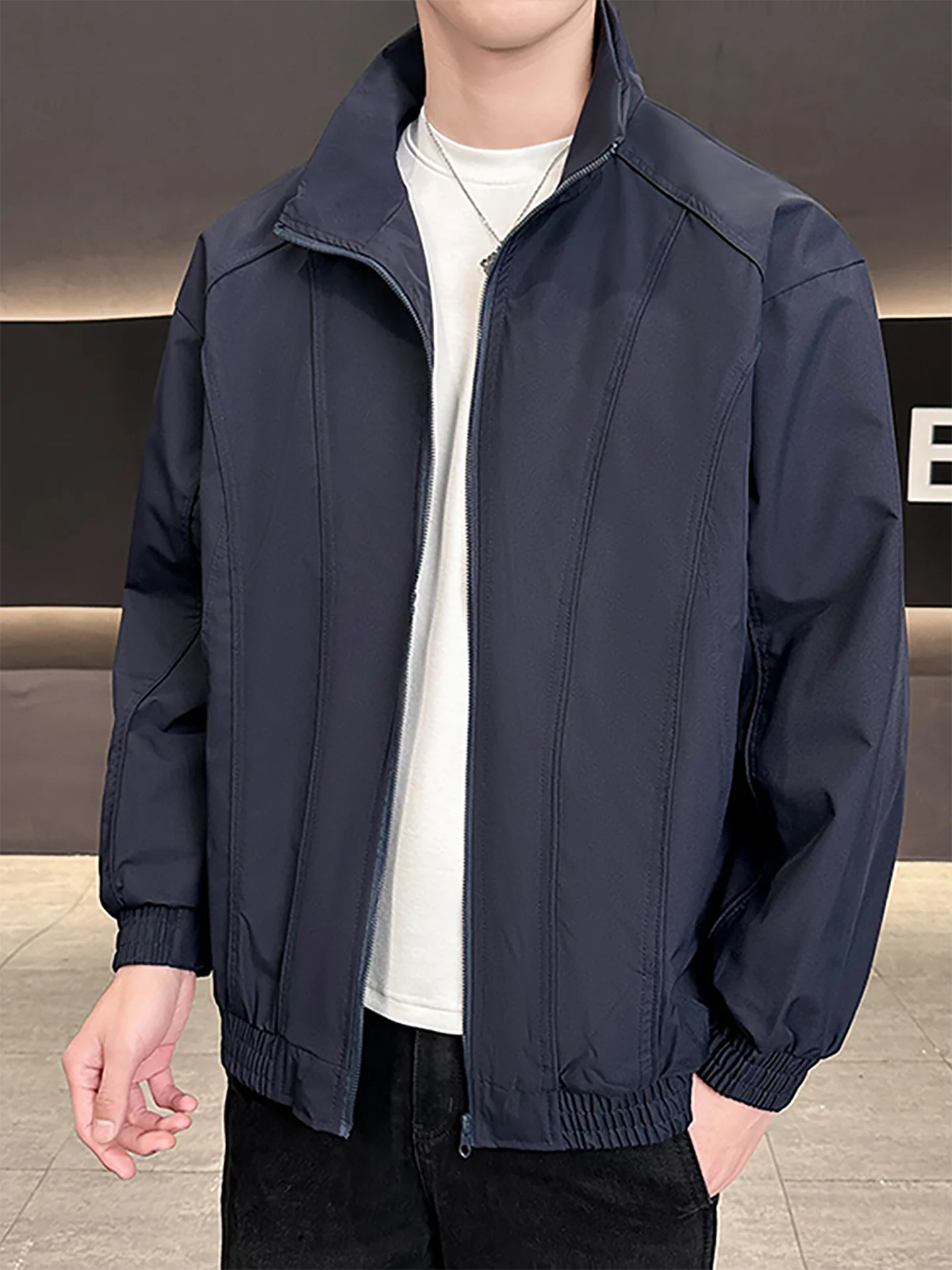 

TUCANO деревянная мужская повседневная куртка с воротником-стойкой, ветрозащитное пальто весна-осень Faion Urban Sle Long Sve на молнии