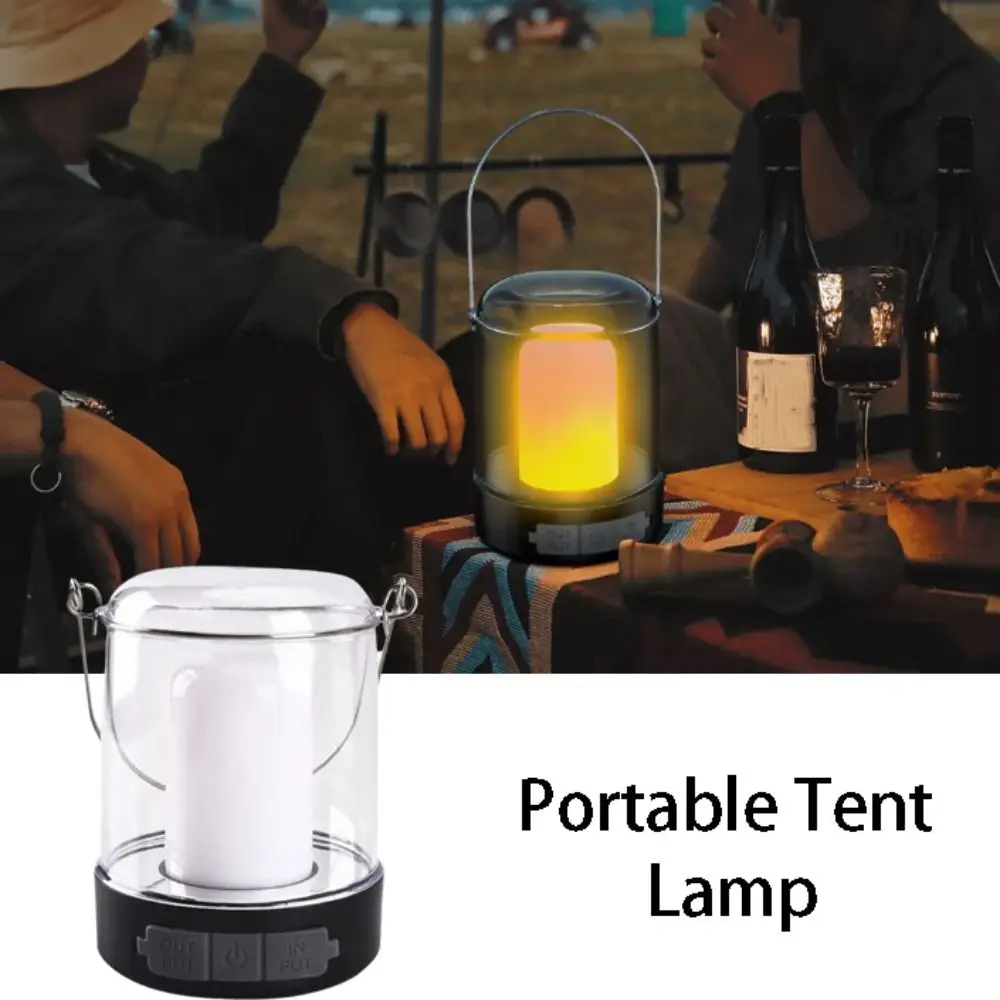 

Перезаряжаемый USB-фонарь с LED-подсветкой, 3 цвета, регулируемые режимы, светодиодный фонарь для палатки, сенсорное управление, портативный дизайн, аварийный свет