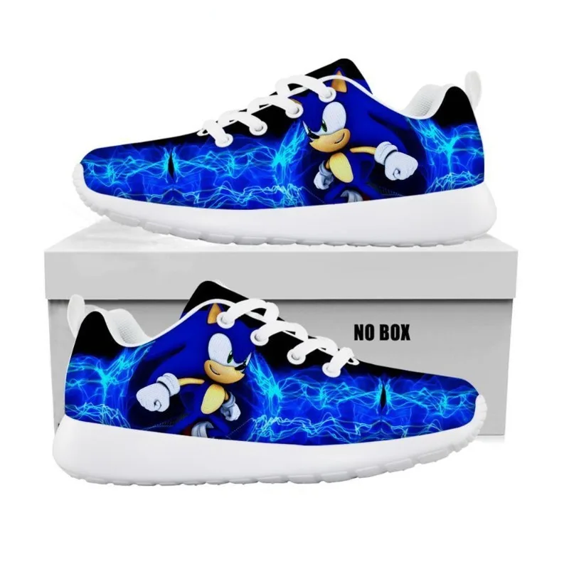 Sonic The Hedgehog Kids Sneakers Anime Cosplay Non-slip Soft Sole Toddler Baby Shoes for Boys Girl Breathable Mesh Running Shoes