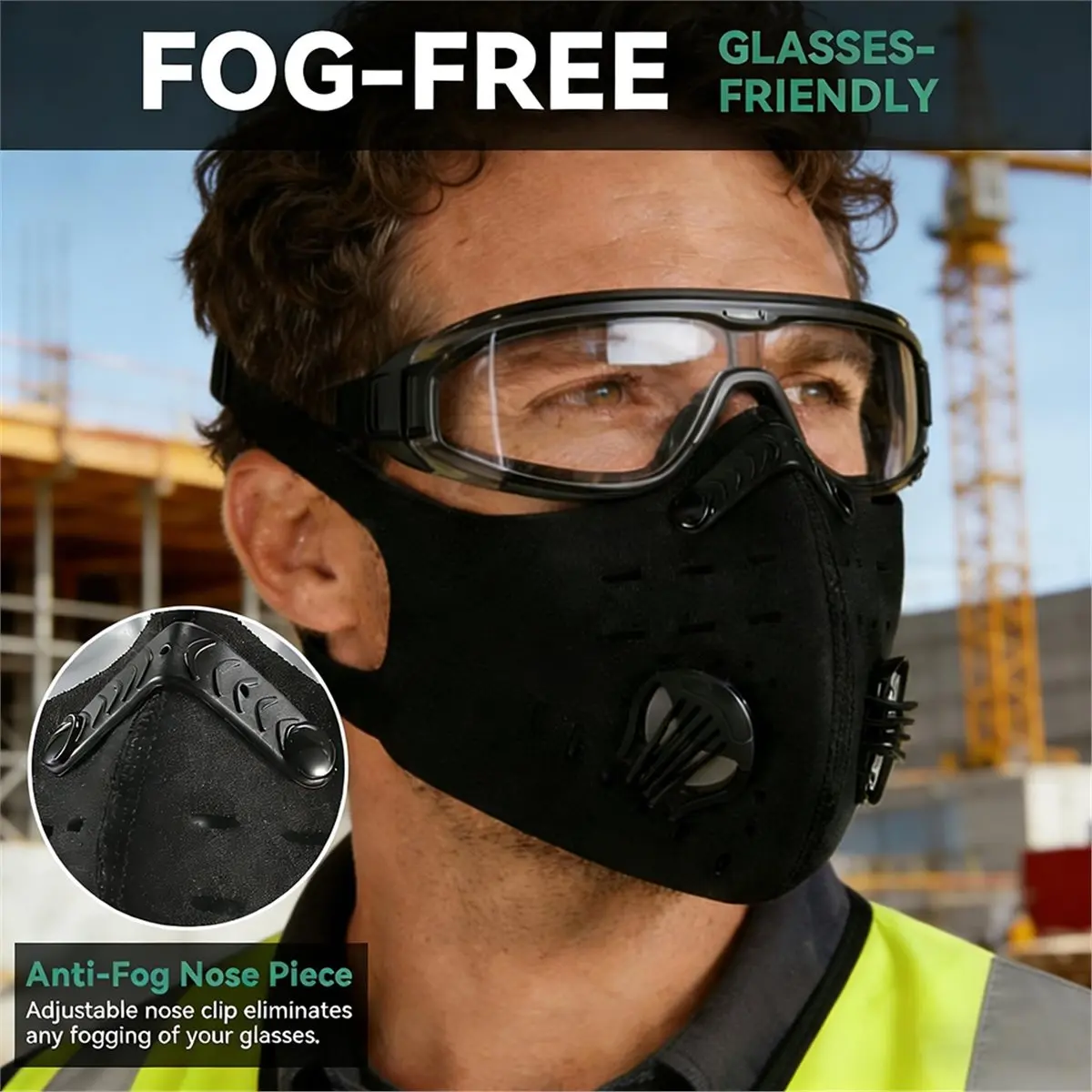828 Mega Sale Reusable Sport Mask with 8 Activated Carbon Filters, Dustproof for Outdoor Activities
