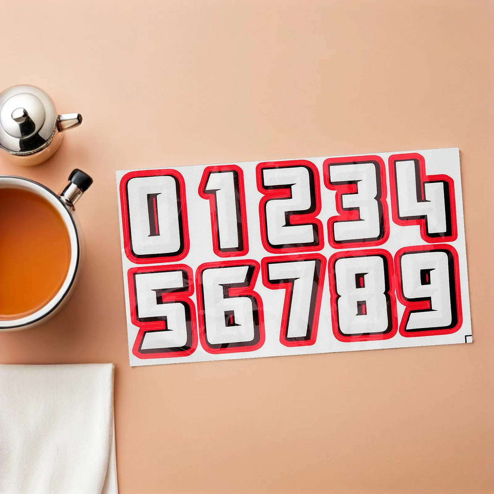 

2 комплекта пластиковых наклеек с номерами, самоклеящиеся, для футбола, бейсбола, софтбола, тренировок и игр