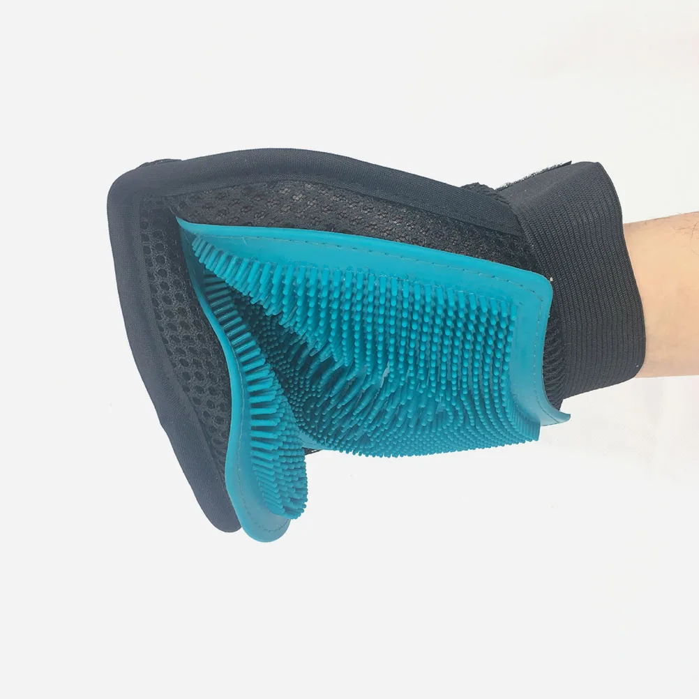 

Pet Grooming Glove Brush Cat Dog Cleaning Massage Early Spot Infestation Prevention Comfortable Wear Round Smooth Head Practical