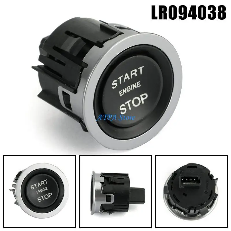 

U13C Push Start Button Car Engine Start Stop Button LR094038 Car Styling Engine Start Stop Button