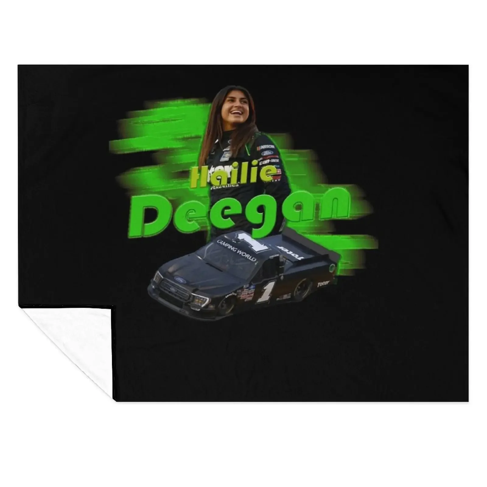 

Day Gift For Hailie Deegan Nascar Gifts For Movie Fan Throw Blanket Plaid on the sofa heavy to sleep Nap Blankets