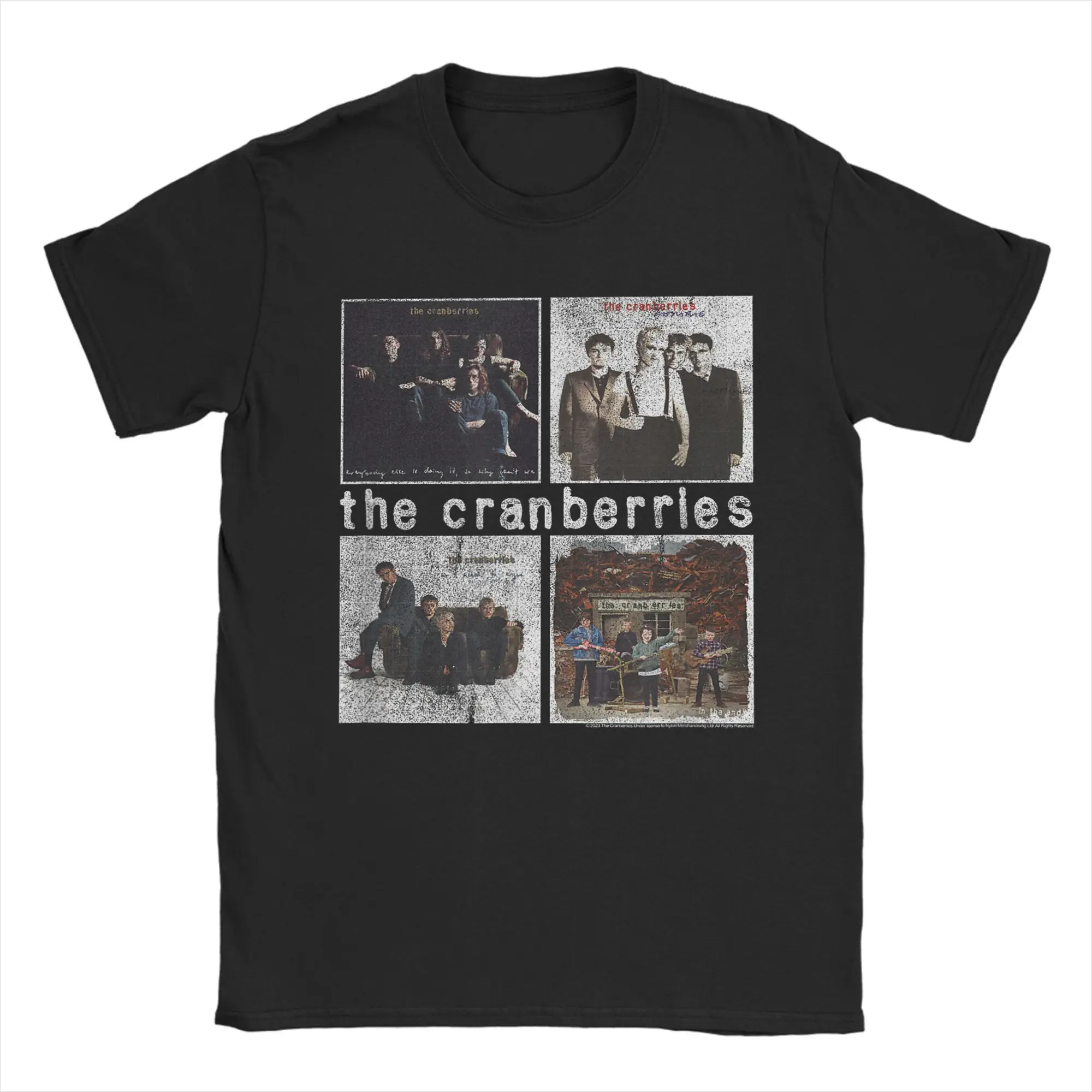

Мужская футболка The Cranberries, обложки для альбомов, винтажная группа, потрясающая футболка из 100% хлопка, футболка с короткими рукавами, круглый воротник, товары, подарок