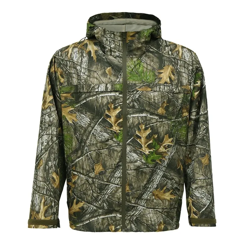 

Outdoor Camouflage Windbreaker Sun Protection Loose Thin Men's Fishing Hiking Jacket Crew Neck Design Lightweight Sporty clothes