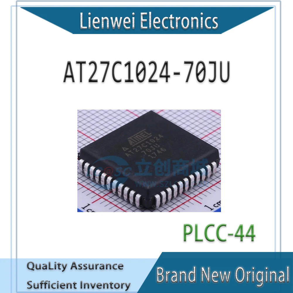 

100% New Original AT27C1024 AT27C1024-70JU IC Chipset PLCC-44