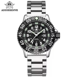 ADDIESDIVE Men's Watch 50m Waterproof 316 Stainless Steel Luminous Outdoor Sports Watch Reloj Hombre Quartz Watches