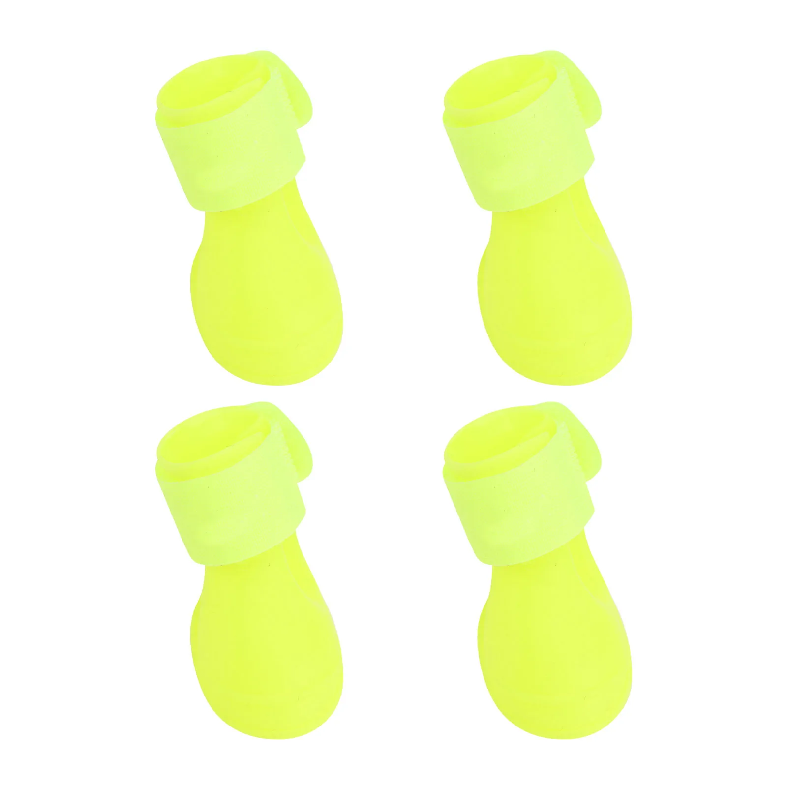 

Puppy Rain Colors Rubber Waterproof Flexible Easy Wear Protect Feet Wet Wooden Floors Deck Beach Size S Yellow