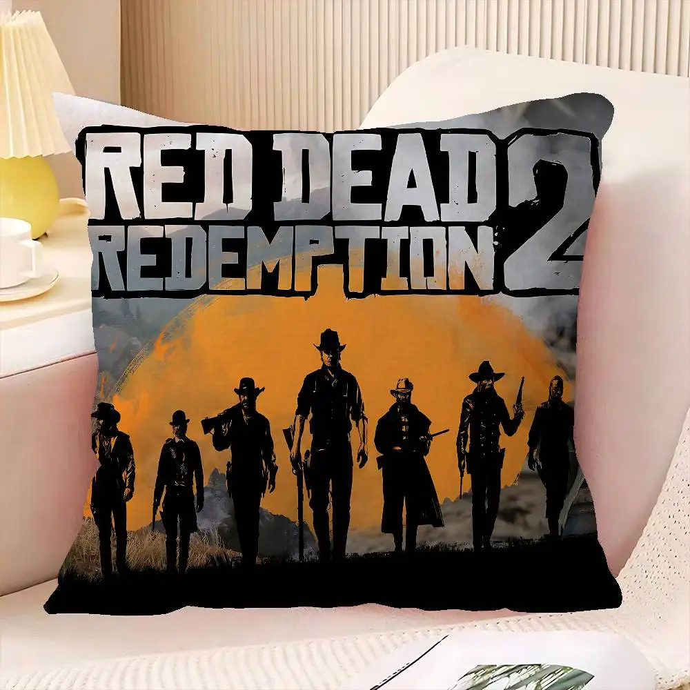 R-Red D-Dead R-Redemption 2 Cushion Cover Pillow Cover Decor Pillowcase Printed Cushion Case For Couch