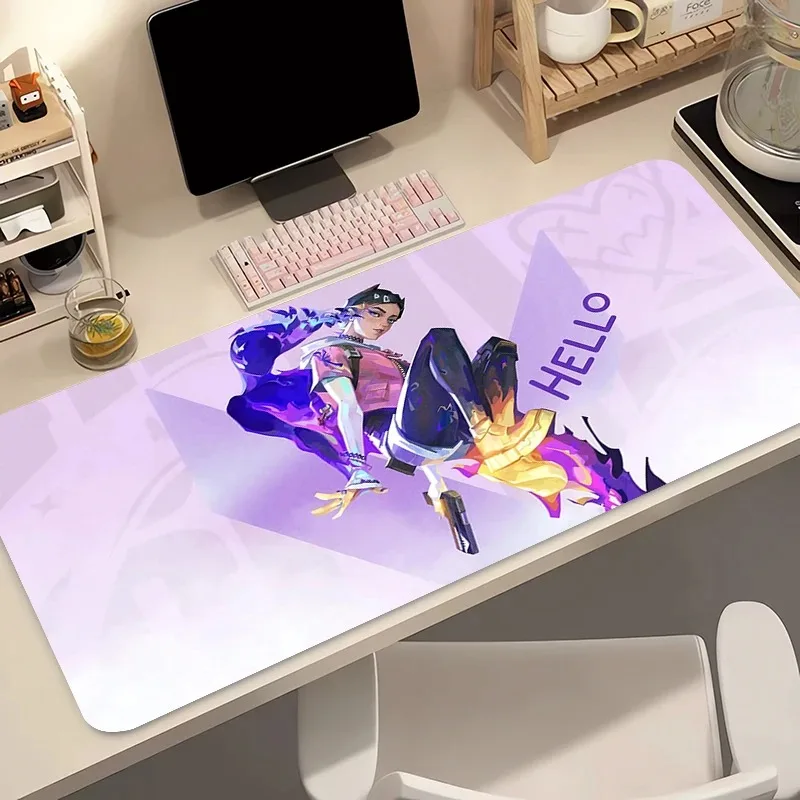 Mouse Pad Gamer Computer Anime PC Valorant Clove Mousepad Varmilo Butterfly Logo Keyboard Pad Gaming Accessories Desk Mouse Mat view 5