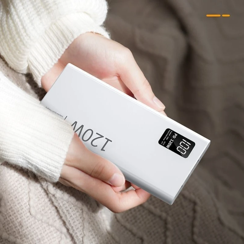 20000mAh 120W Super Fast Charging Power Bank with Built-in Cable  Ultra-thin and Long-lasting Battery Life Mobile Power Bank