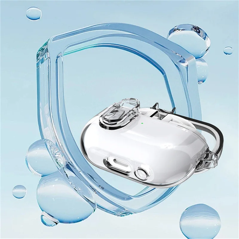 Earphone Case for Samsung Galaxy Buds 3 and 3 Pro Headphone Protective Cover Soft TPU Shockproof Protector Sleeve With Hook