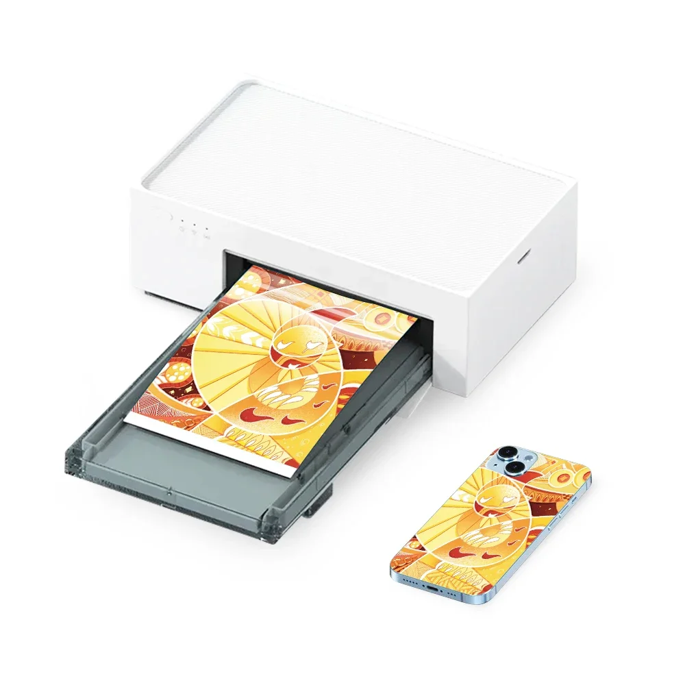 Mini Thermal Printer Smart Cell Phone Back Skin Sticker Printer Portable Photo Printing Machine