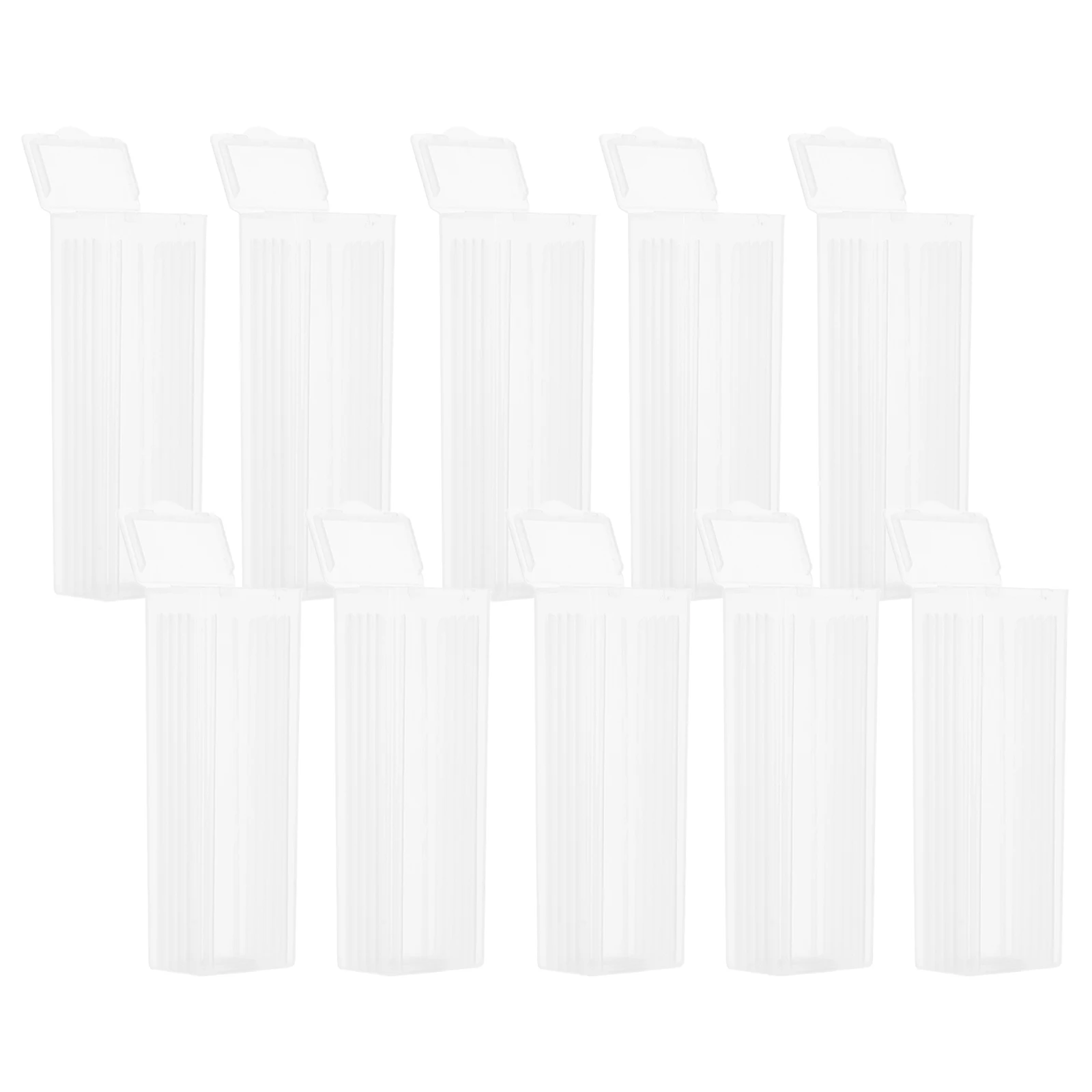 

10pcs Plastic Slide Storage Box Microscope Slide Holder Compact Lab Organizer Case Hospital Laboratory Use Specimen