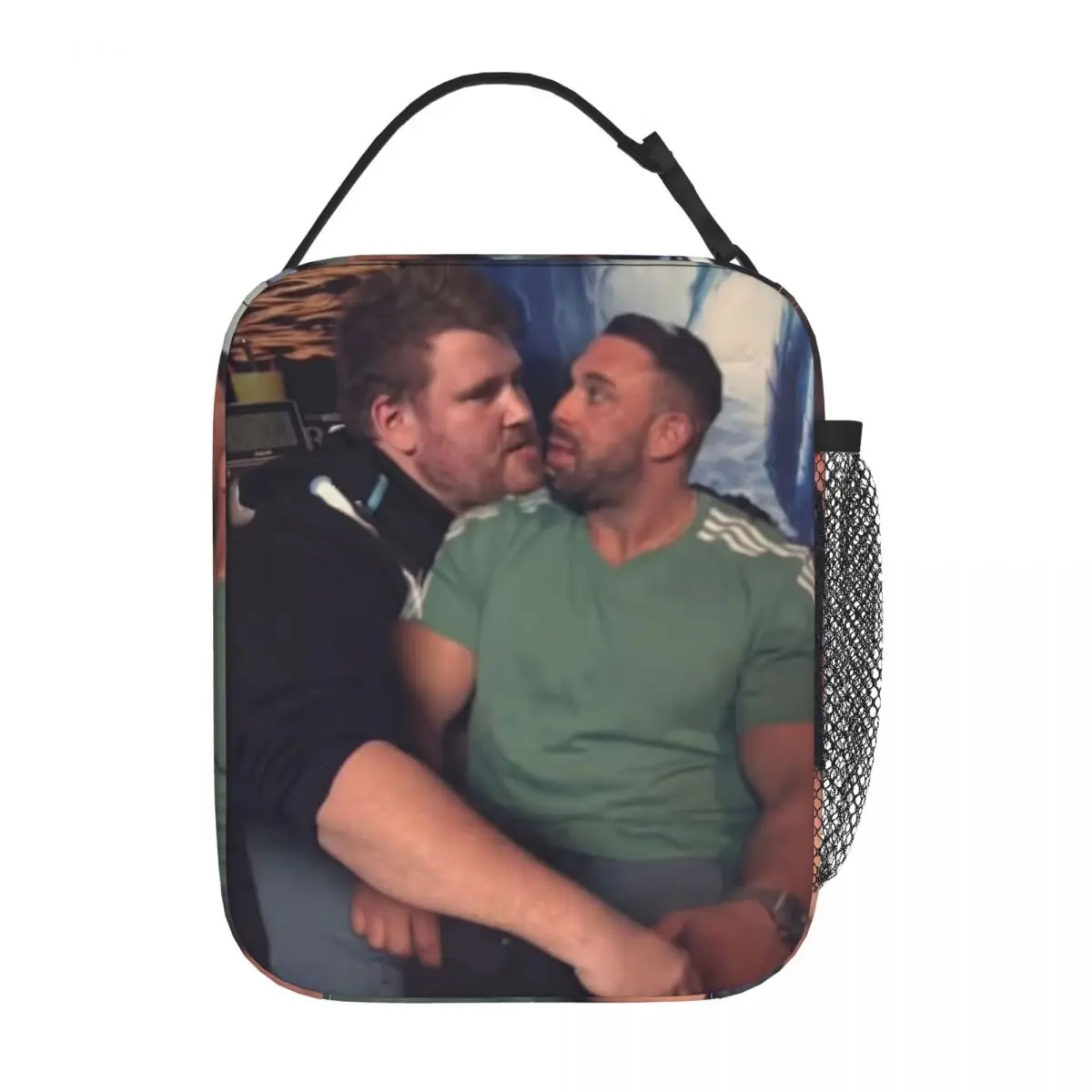 Drachenlord Rainer Winkler Kisses Kevin Wolter Upscaled Isolierte Lunchtaschen, wiederverwendbare Thermotasche mit hoher Kapazität, Lunchbox-Tragetasche