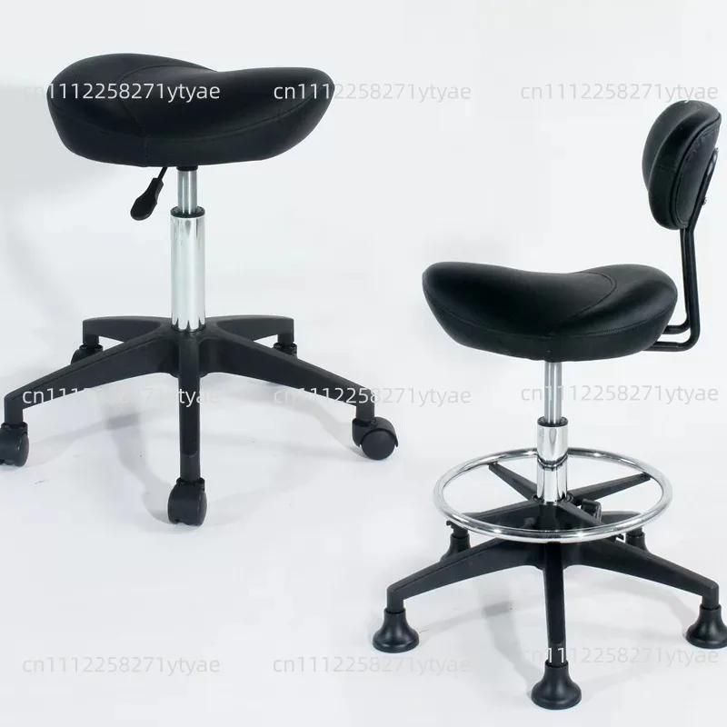 Classic And Minimalist Hair Salon Explosion-proof Saddle Chair With Adjustable Backrest Cash Register Chair