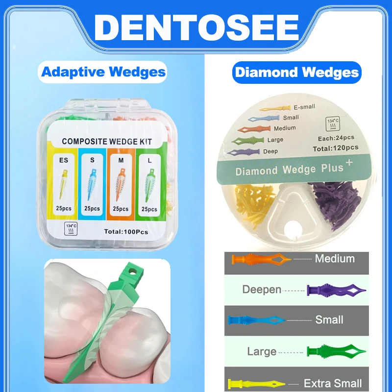 

Dental Interdental Wedges Sealing Composite Wedges Silicone Suitable Adaptive Dental Diamond Wedges