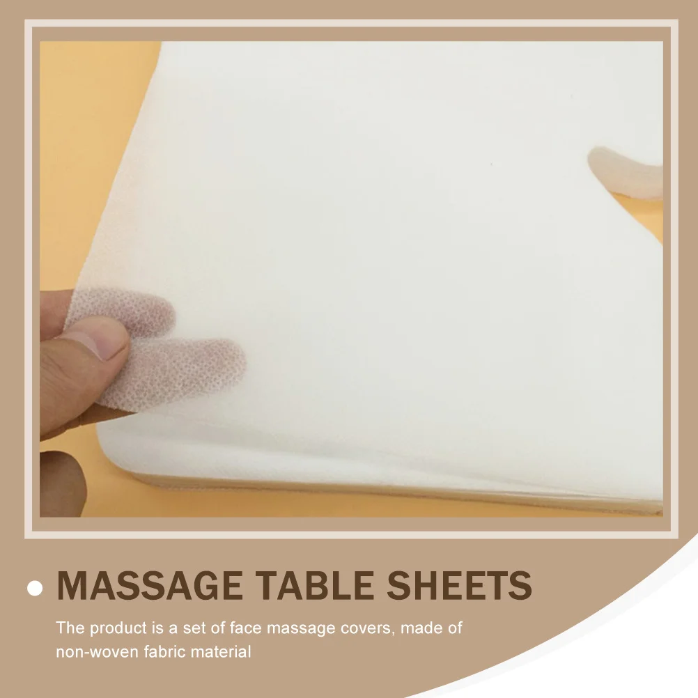 

100Pcs Disposable Massage Supplies U-Shaped Headrest Covers Soft Durable Non-Woven Material Ergonomic Comfortable