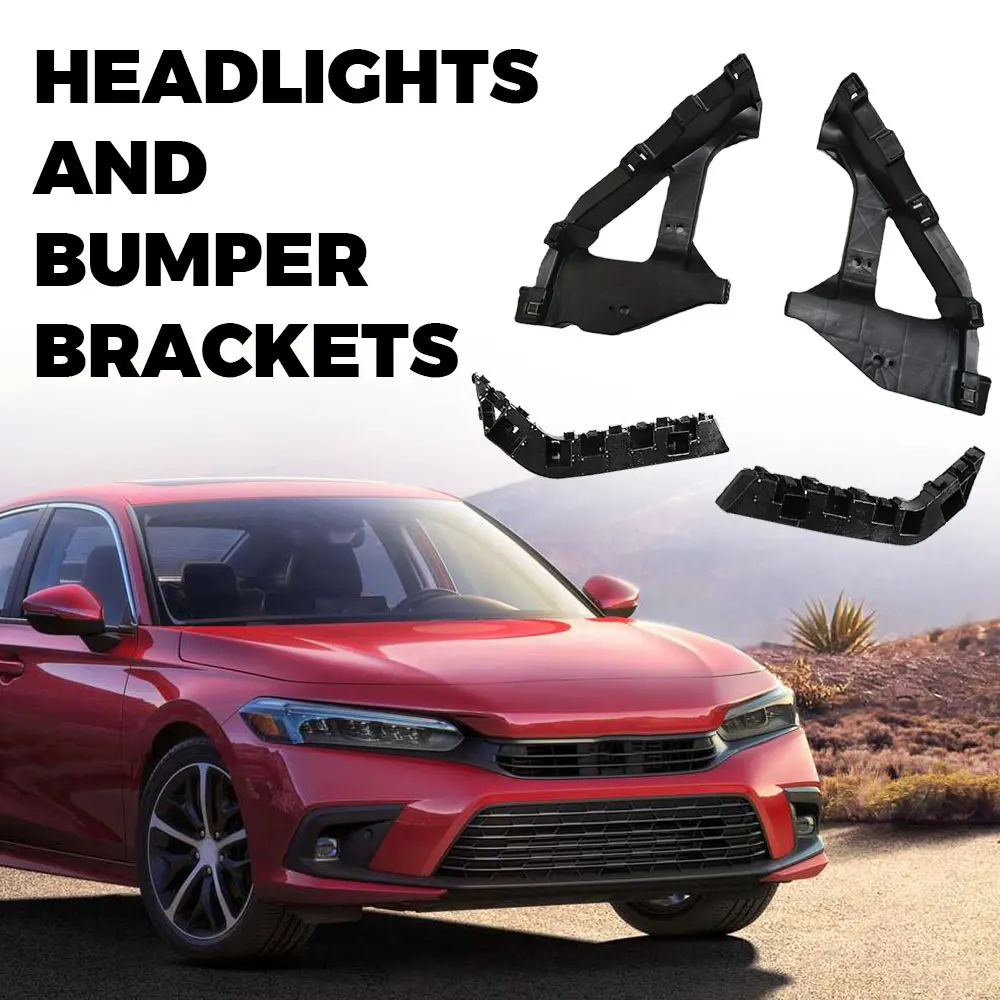 

4pcs Headlight Bracket Front Lamp Hold Mount Support For Honda Civic Sedan 2016 2017 2018 2019 2020 2021 71140TBAA00 71190TBAA00