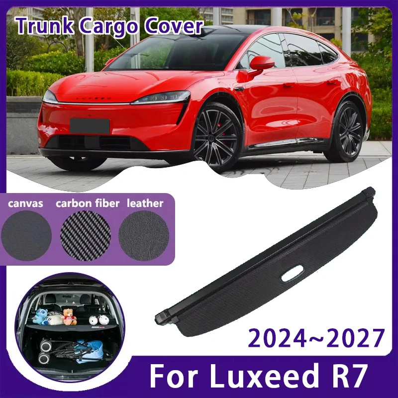 

Car Rear Trunk Curtain Cover For Luxeed R7 2024 2025 2026 2027 Retractable Rack Partition Shelter Privacy Shade Auto Accessories