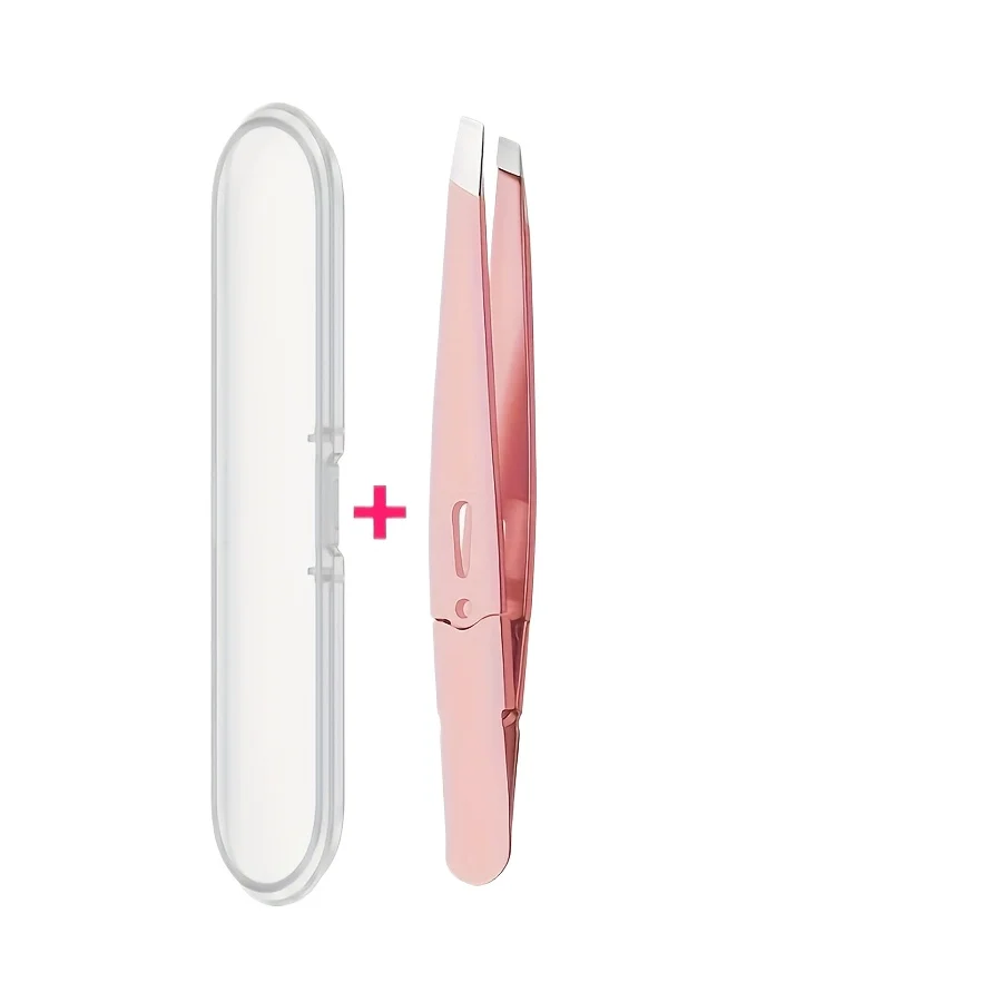 High-Precision Tweezers Stainless Steel Material with Excellent Rubber and Plastic Surface Feel Seamless Slant Tip