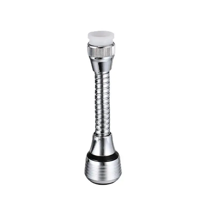 360 Degree Stainless Steel Kitchen Faucet Sprayer Water Saver Extended Rotating Anti Splash Nozzle Sprayer Extender Bubbler Tool