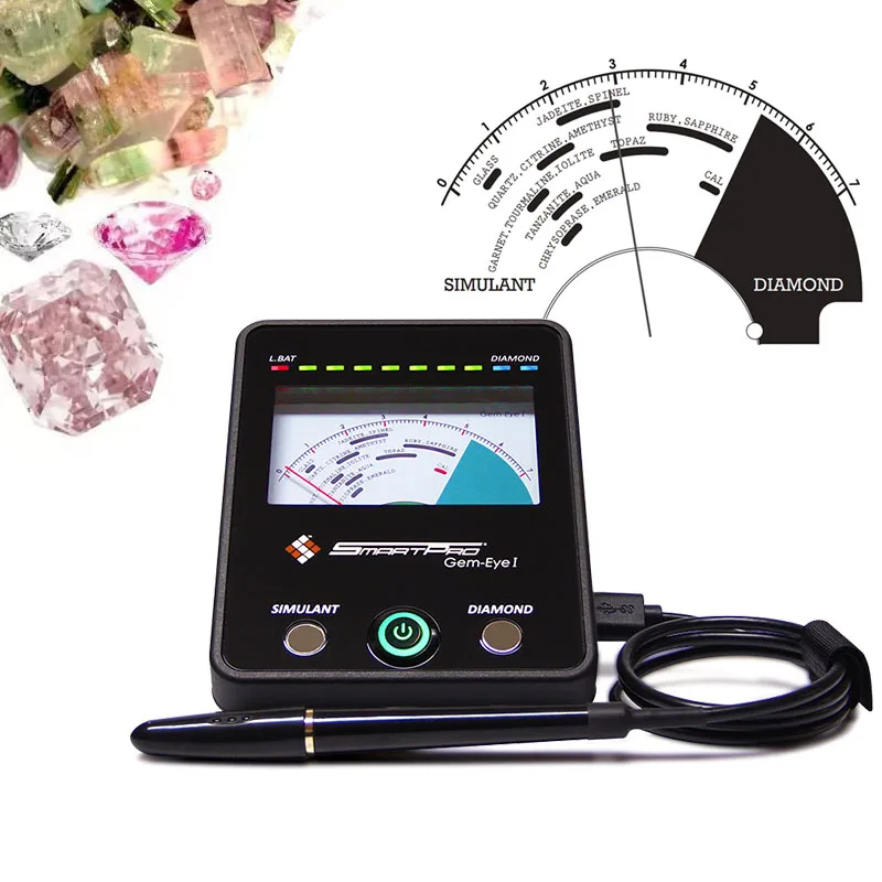 SmartPro Gem-Eye I Precious Stone Testing Machine Stone Type Estimator Diamond Simulants Gemstone Tester