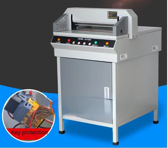 450VG+ Electric Paper Cutter 220V 800W digital automatic Cutter Paper Cutting Machine Paper Trimmer  A3 Format Cut 4CM Thick