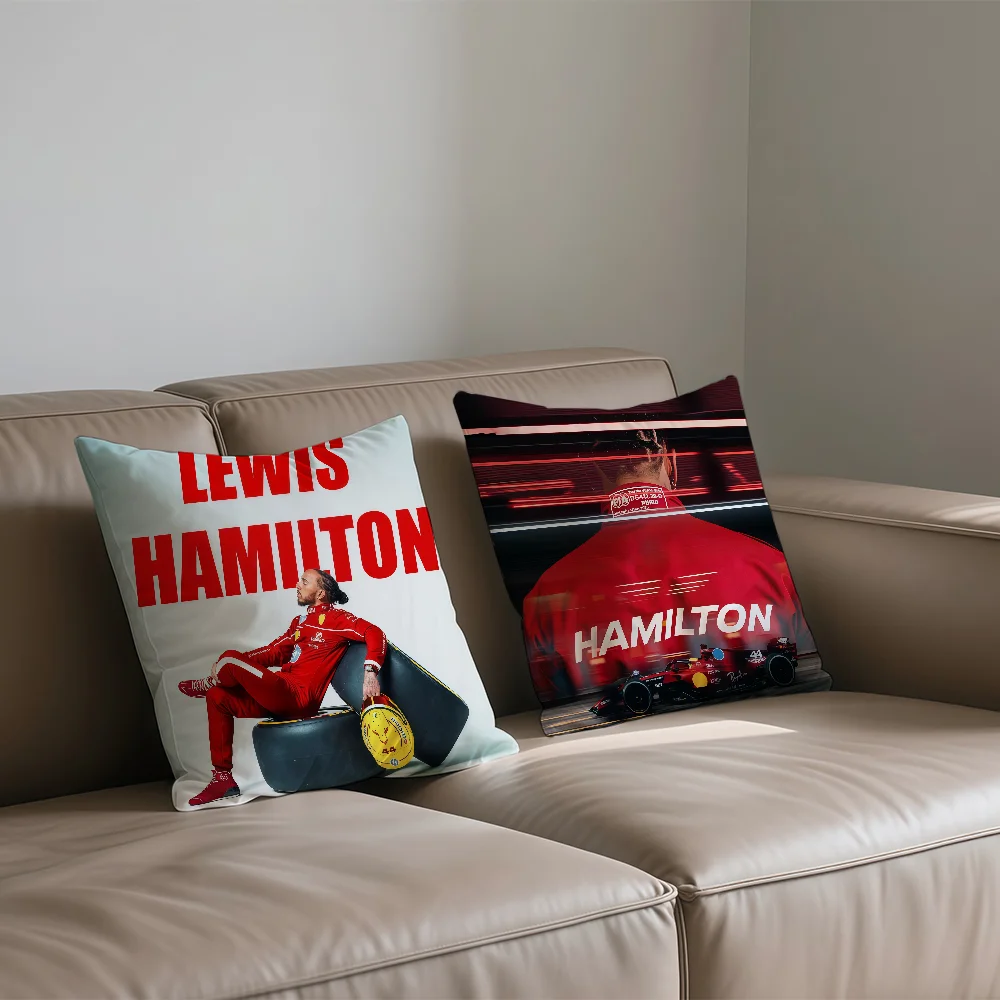 H-Hamilton L-Lewis cushion cover Square Sofa Cushion Cover Casual Skin-Friendly Comfortable Pillow Cover