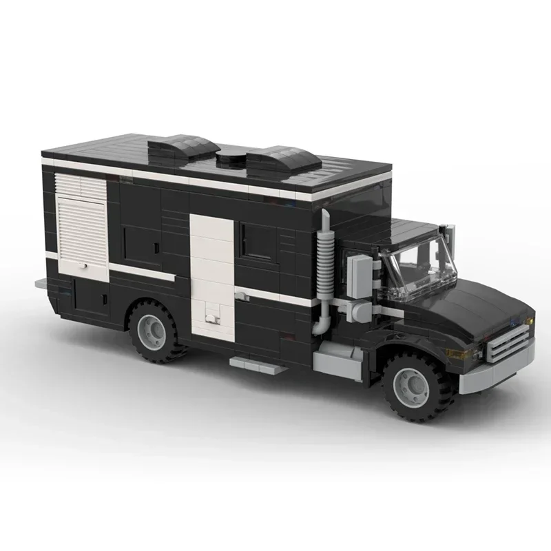 Modello di auto della polizia cittadina Moc Mattoni da costruzione Tecnologia per lo smaltimento delle bombe Camion Blocchi modulari Regali Giocattoli di Natale Set fai da te Assemblaggio