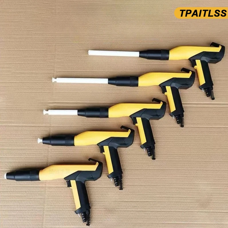 Tpaitlss 2 шт., порошковый электростатический пистолет-распылитель, электрическая игла, плоская насадка, головка пистолета, длинный стержень для G M03
