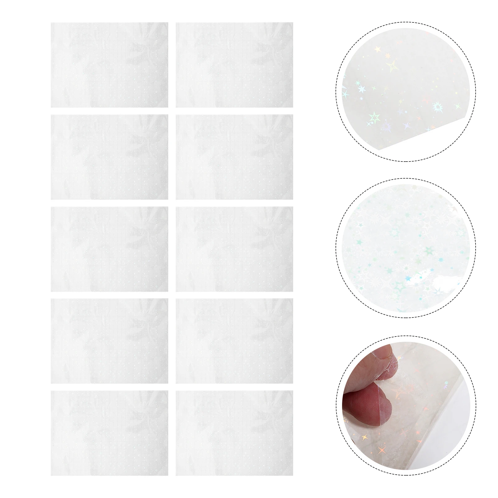 

10pcs Photo Laminating Film Protective Plastic Sheets Waterproof Anti Reflective Clear Sealing Supplies For Pictures Files Cards