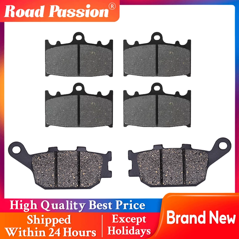 Pastilhas de freio dianteiro e traseiro para motocicleta, estrada, paixão, suzuki, gsf650, bandit, gsx650, f, sv1000, gsf1200, gsf1250, gsx1250