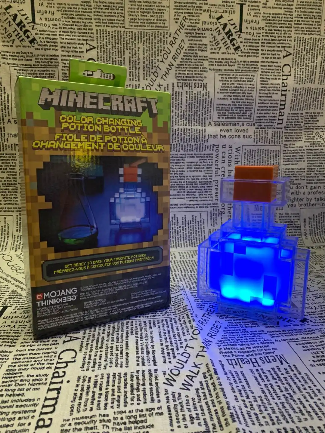 Minecraft Brownstone Torch Lamp USB Rechargeable Led Night Lights Bedroom Lamp Table Lamps Toy Lamps for Children Kids Gifts