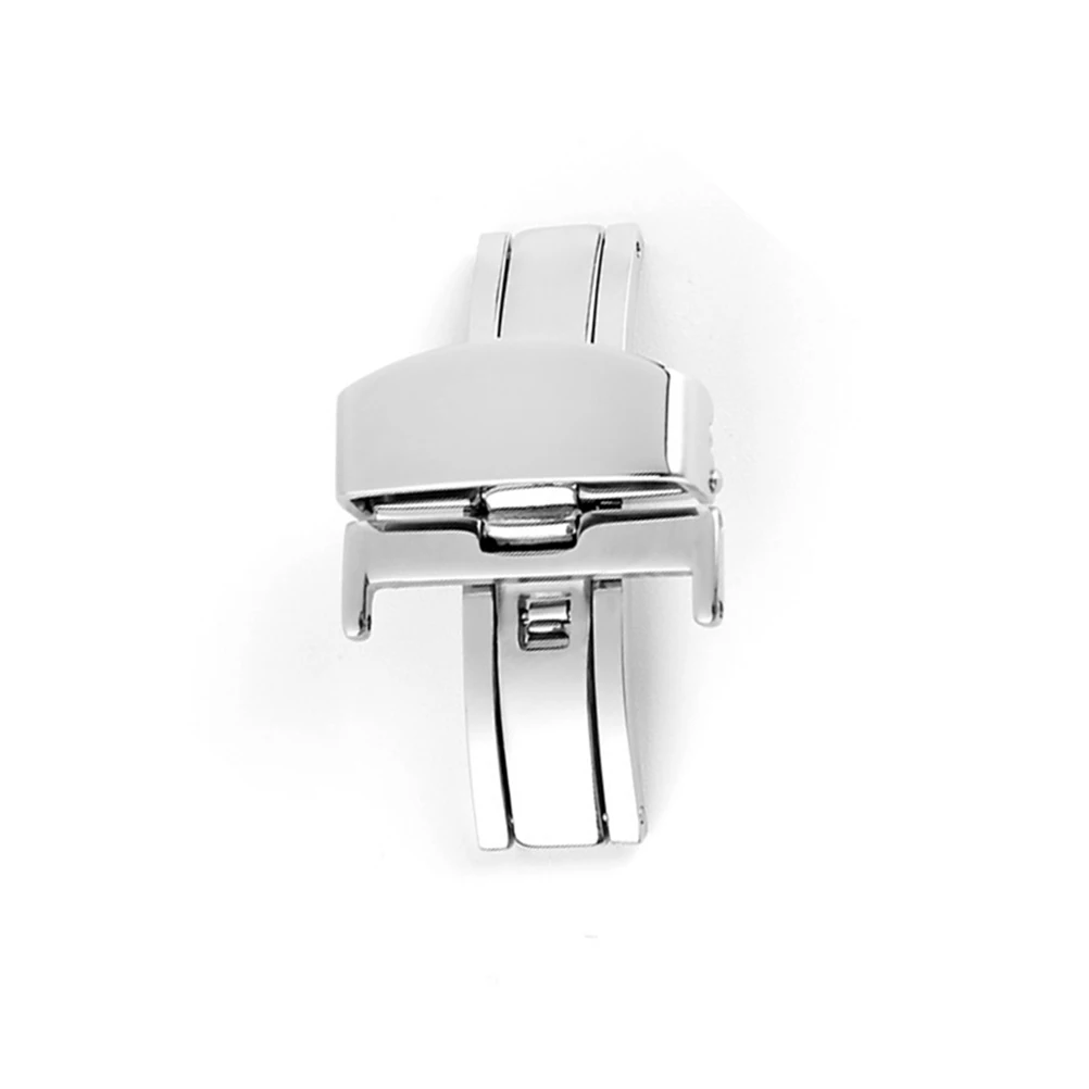

Stainless Steel Strap 18mm Single Stainless Steel Watchb Buckle Compatible Traditional Watches Durable Polished Clasp