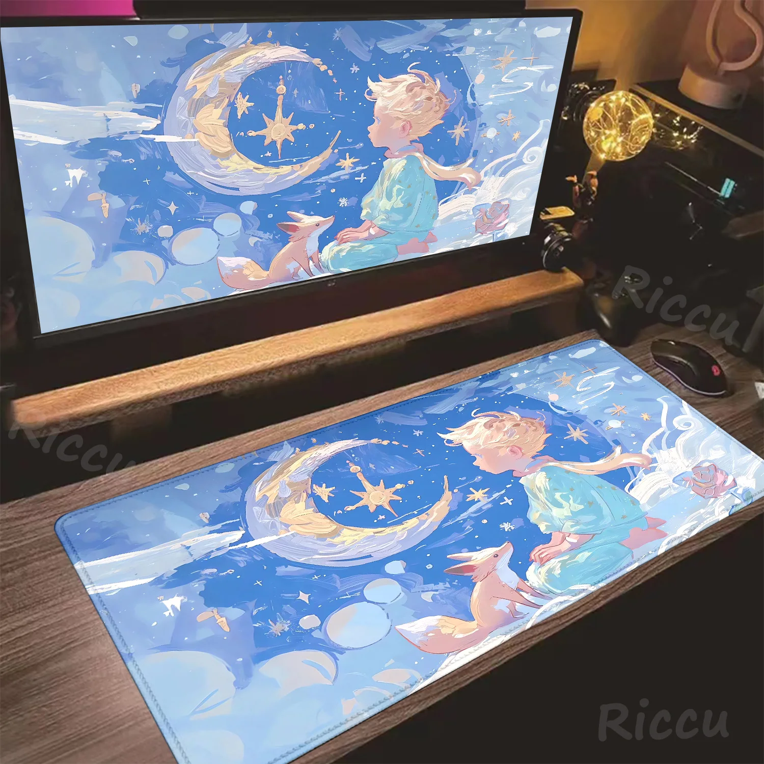 

Cartoon Le Petit Prince and the Fox Mousepad Mousepad New Arrivals Large Gaming Mousepad Gamer Mouse Pad Size For Keyboards Mat